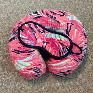 Lilly Pulitzer Travel Pillow & Eye mask Set